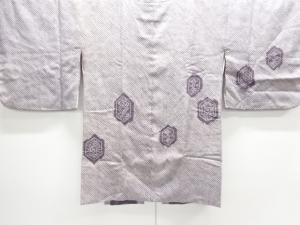 アンティーク　本総絞り亀甲に抽象模様絵羽道中着